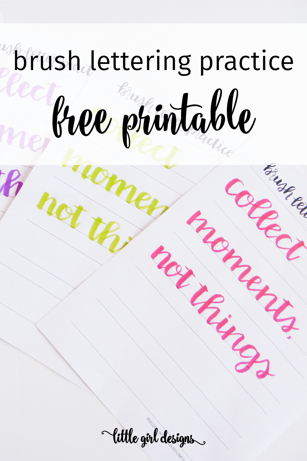 free brush lettering practice sheet jennie moraitis free christmas card designs